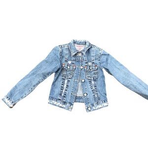 VINTAGE True Religion Jean Jacket JOEY Medium Blue